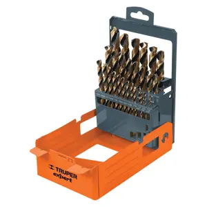 50004 / DESP-BAV-29C Juego de 29 brocas HSS para metal en estuche, Truper Expert