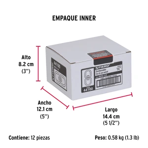 Destorcedor metálico de 1/4