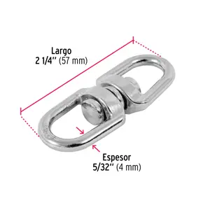 Destorcedor metálico de 5/32