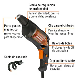 Expert Destornillador para panel de yeso 540W, TRUPER INDUSTRIAL
