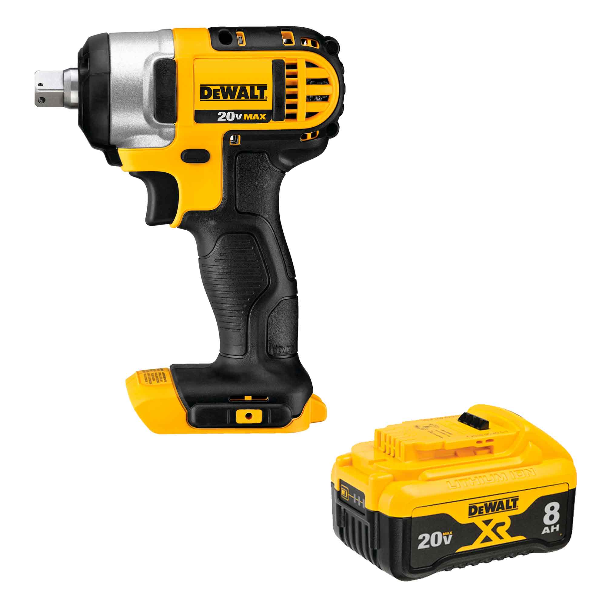 Llave de Impacto Inalámbrica 1/2 Pulgadas 20V DCF880B Dewalt