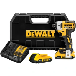 DEWALT-DCF887D2 / DCF887D2 ATORNILLADOR  DCF887D2-B3  DE IMPACTO INALAM 20V  2BATERIAS Y CARGADOR  *DEWALT*