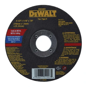 DISCO DE CORTE 4-1/2"x1/16"x7/8" DW44601