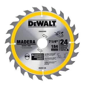 DEWALT-DWA03080 / DWA03080 DISCO 7 1/4" X 24D. DWA03080  (MADERA) *DEWALT*