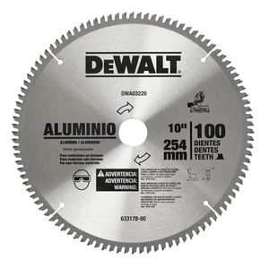 DEWALT-DWA03220 / DWA03220 DISCO 10" X 100D DWA03220  (ALUMINIO) *DEWALT*