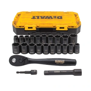 JGO DE LLAVES DE IMPACTO DWMT74739 23pzs RATCH 1/2"