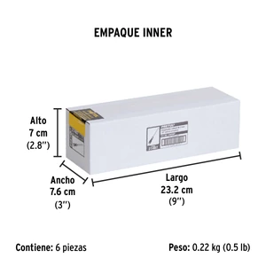 Desarmador cabinet 1/8 x 6