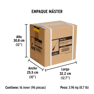 Desarmador cabinet 1/8 x 6