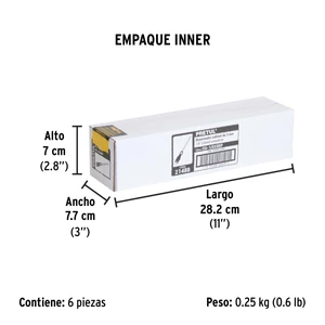Desarmador cabinet 1/8 x 8