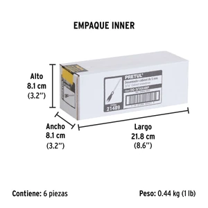 Desarmador cabinet 3/16 x 4