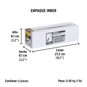 Desarmador cabinet 3/16 x 6