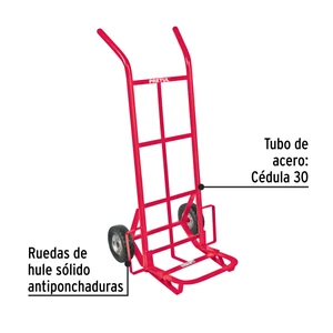 Pretul Diablo de carga de 100 kg, ruedas sólidas, balero sencillo