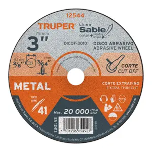 12544 / DICOF-3010 Truper Disco Tipo 41 de 3