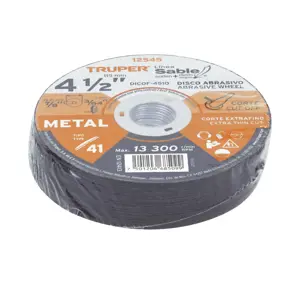 12545 / DICOF-4510 Truper Disco Tipo 41 de 4-1/2