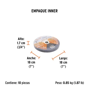 Truper Disco Tipo 41 de 7