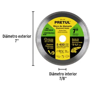 Disco de diamante de 7