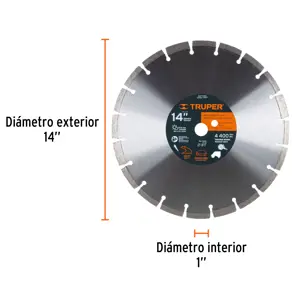 Truper Disco de diamante de 14