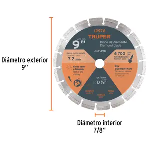 Disco de diamante de 9