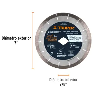 Truper Disco de diamante de 7