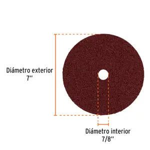 Disco de lija de 7