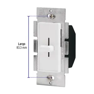 Atenuador de luz deslizable, línea Classic, Volteck