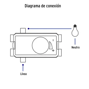 Dimmer giratorio, línea Italiana, marfil, Volteck