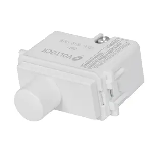 Dimmer giratorio, línea Italiana, color blanco, Volteck