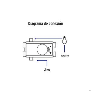 Dimmer giratorio, línea Italiana, color negro, Volteck