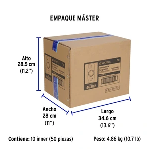 Atenuador de luz giratorio, Standard, marfil, Volteck