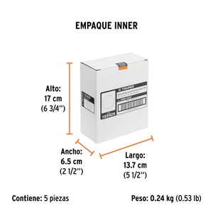 Truper Caja 5 discos de lija p/madera 5