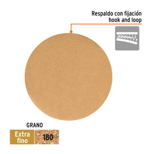 Truper Caja 5 discos de lija p/madera 6
