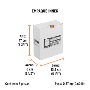 Truper Caja con 5 discos de lija 5