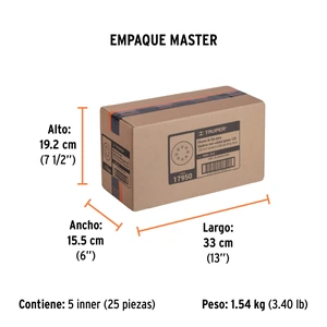 Truper Caja con 5 discos de lija 5