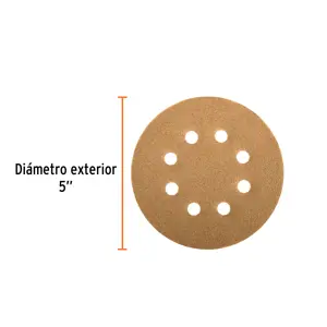 Truper Caja con 5 discos de lija 5