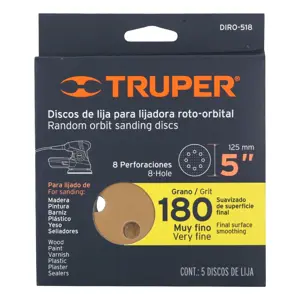 17952 / DIRO-518 Truper Caja con 5 discos de lija 5