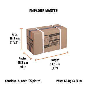 Truper Caja con 5 discos de lija 5