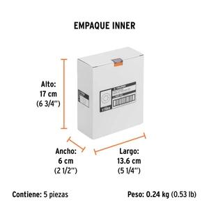 Truper Caja con 5 discos de lija 5