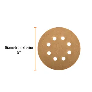 Truper Caja con 5 discos de lija 5