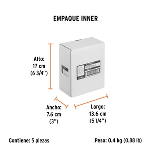 Truper Caja con 5 discos de lija 5
