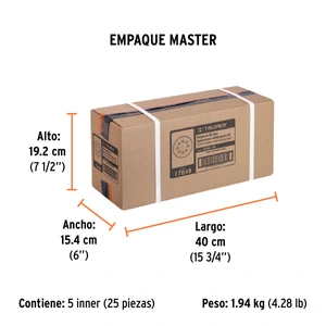 Truper Caja con 5 discos de lija 5