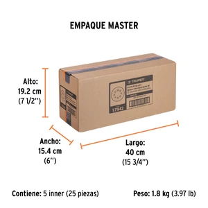 Truper Caja con 5 discos de lija 5