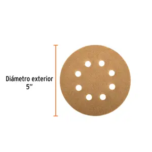 Truper Caja con 5 discos de lija 5