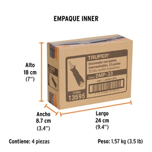 Desarmador multipunta con 33 puntas, Truper