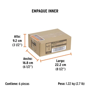 Aspersor metálico doble chorro, cabeza sola, Truper