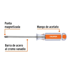 Desarmador de cruz 1/4