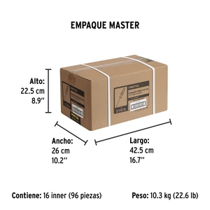 Desarmador de cruz 1/4 x 4