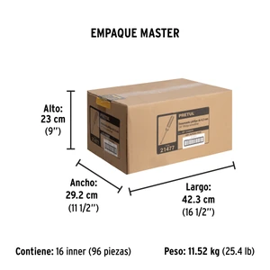 Desarmador de cruz 1/4 x 6