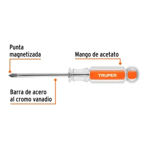 Desarmador de cruz 3/16