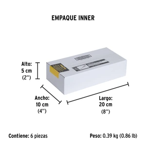 Desarmador de cruz 3/16 x 3