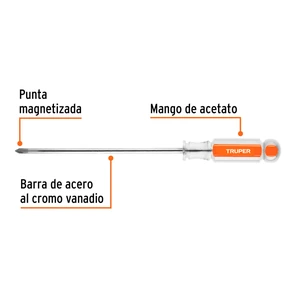 Desarmador de cruz 3/16